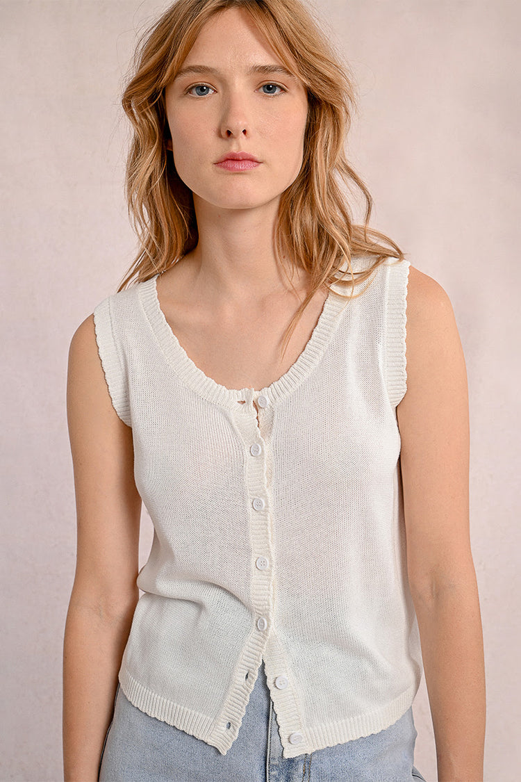 Molly Bracken Sleeveless Cardigan