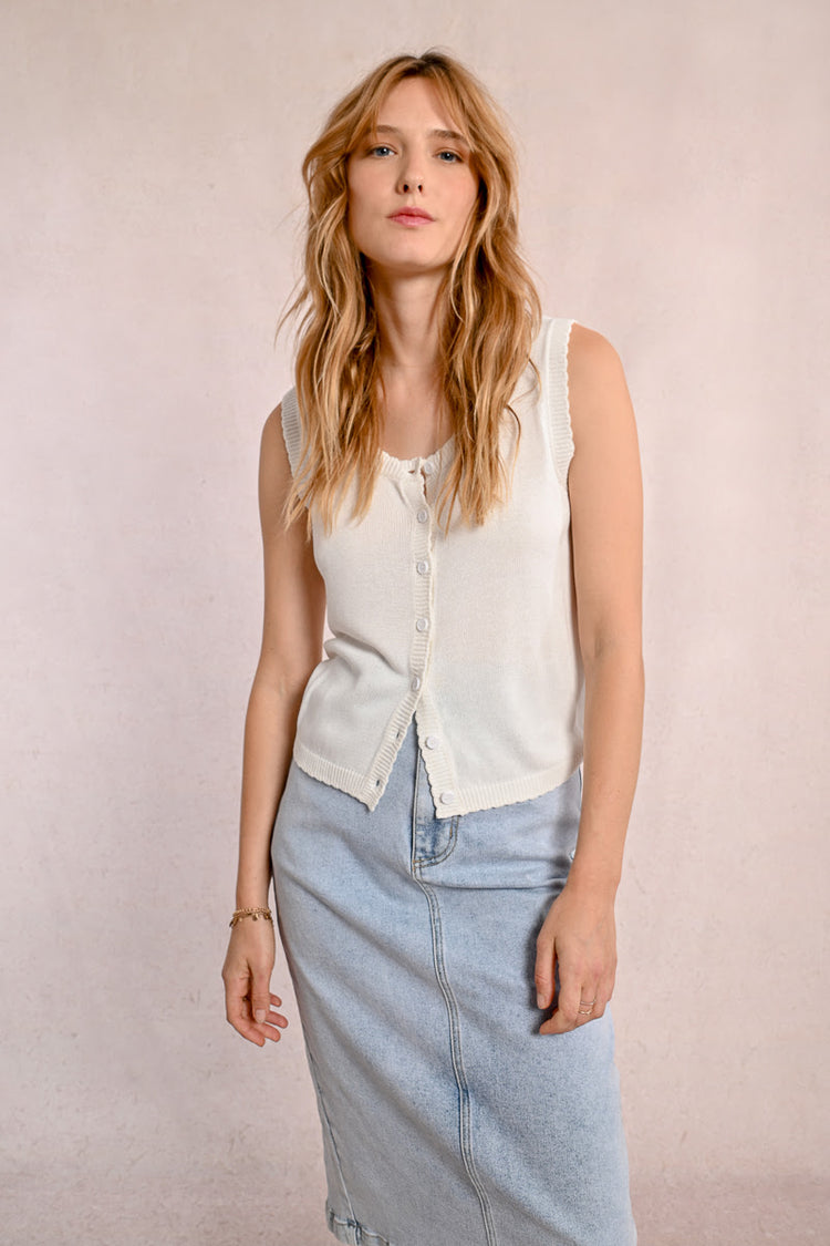 Molly Bracken Sleeveless Cardigan