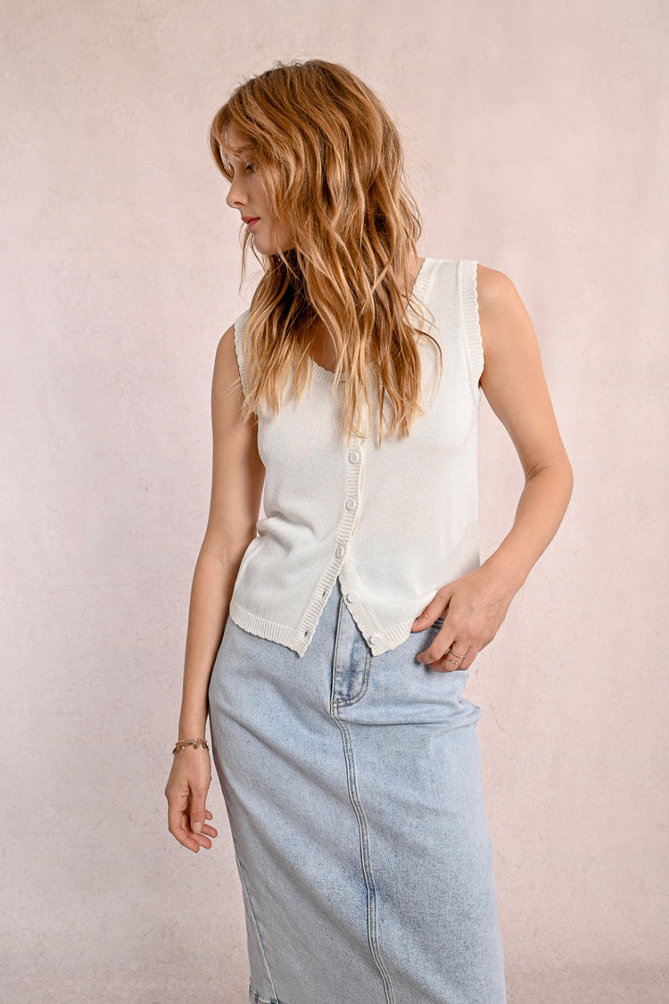 Molly Bracken Sleeveless Cardigan