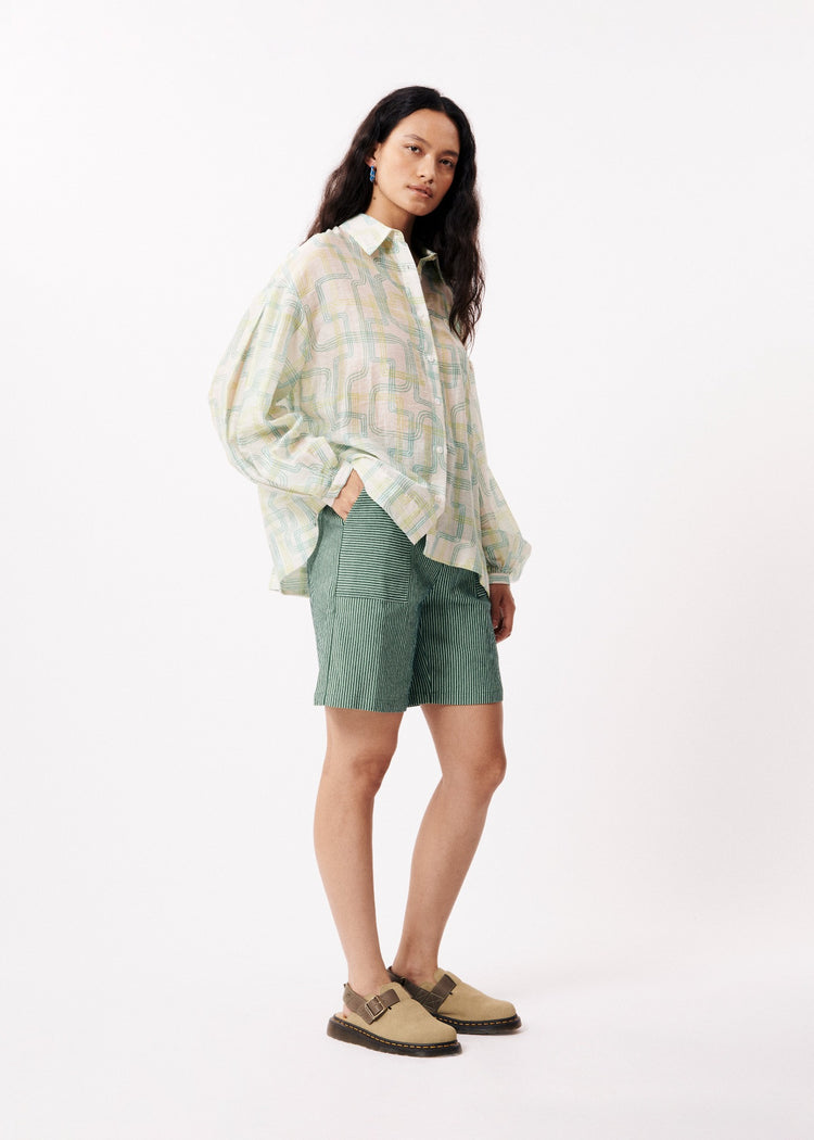 FRNCH Patterned Button Up Charlotte Shirt
