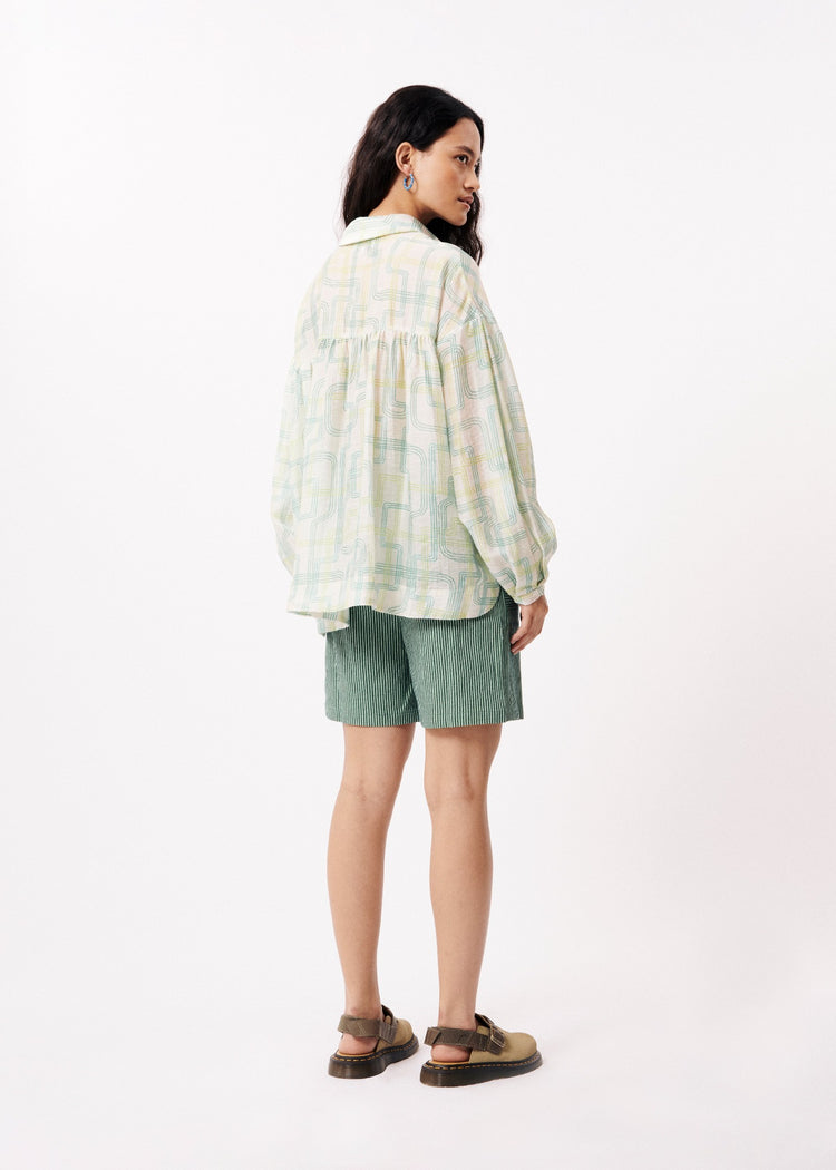 FRNCH Patterned Button Up Charlotte Shirt
