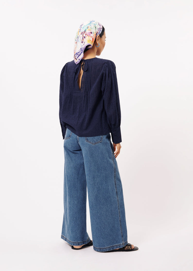 FRNCH Adeline Embroidered Blouse