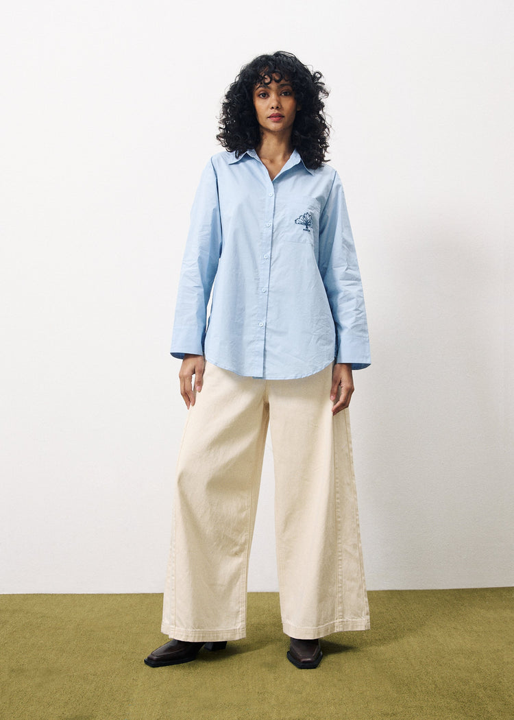 FRNCH Blue Calantha Shirt