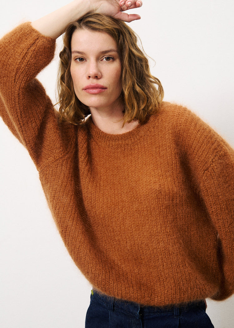 FRNCH Brown Patsy Sweater