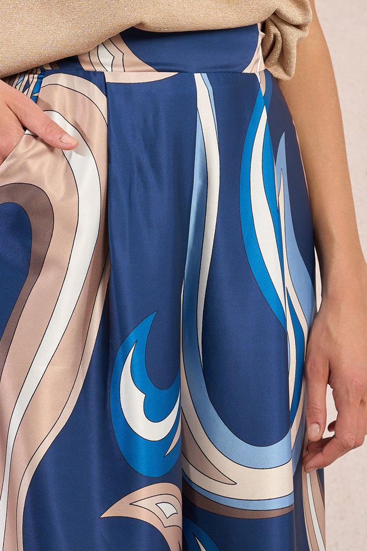 Molly Bracken Woven Pants | Navy Athena Print