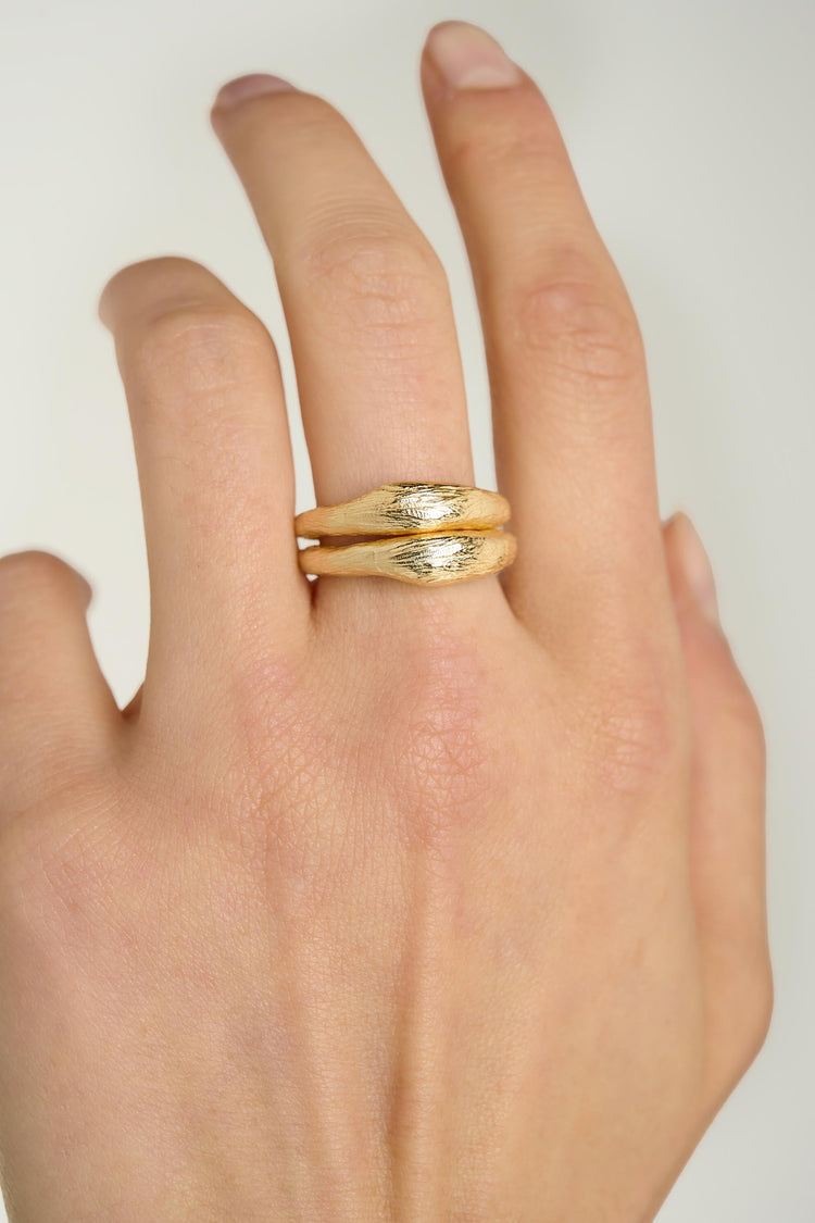 Tutti Ashen Ring Set | Gold