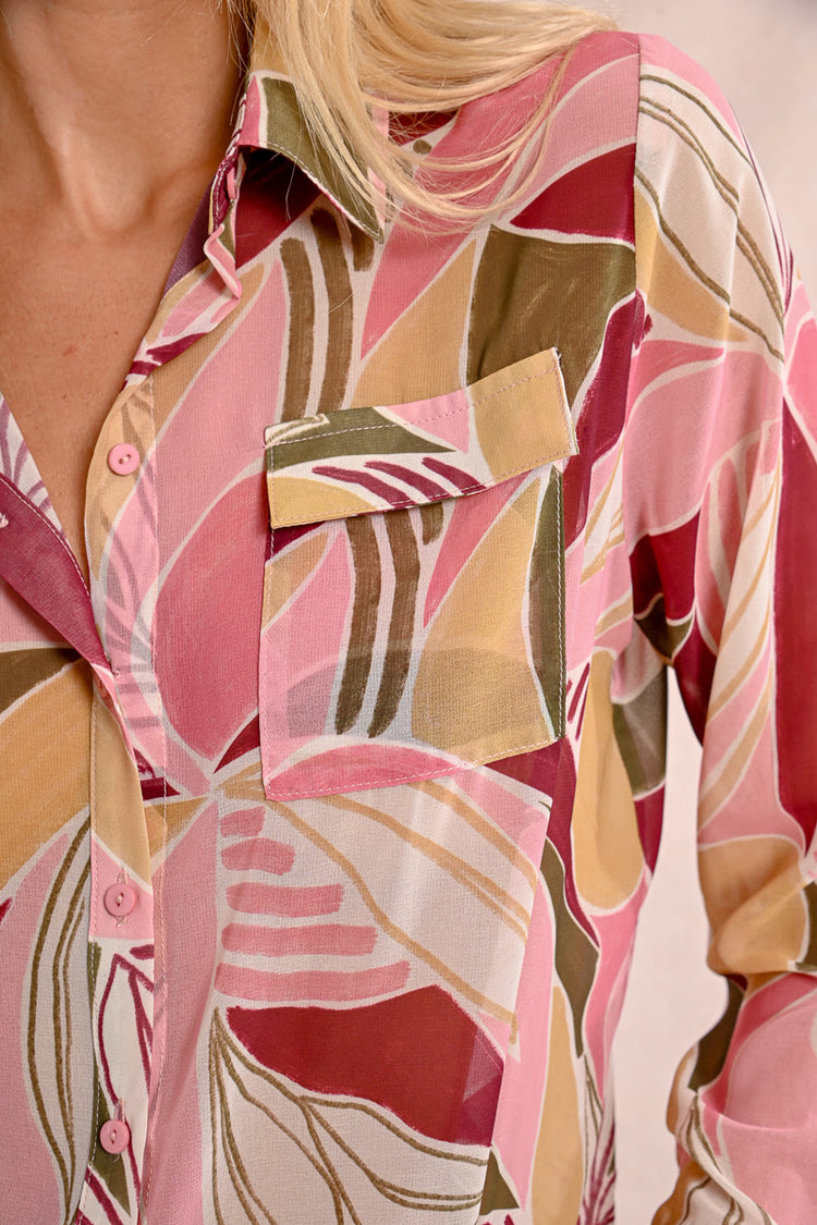 Molly Bracken Pink Shirt