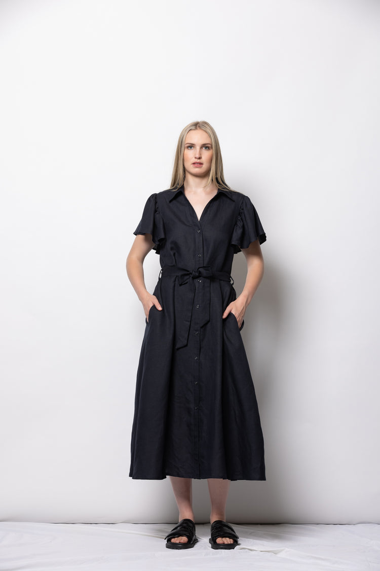 Dressed Athens Shirt Dress | Ink