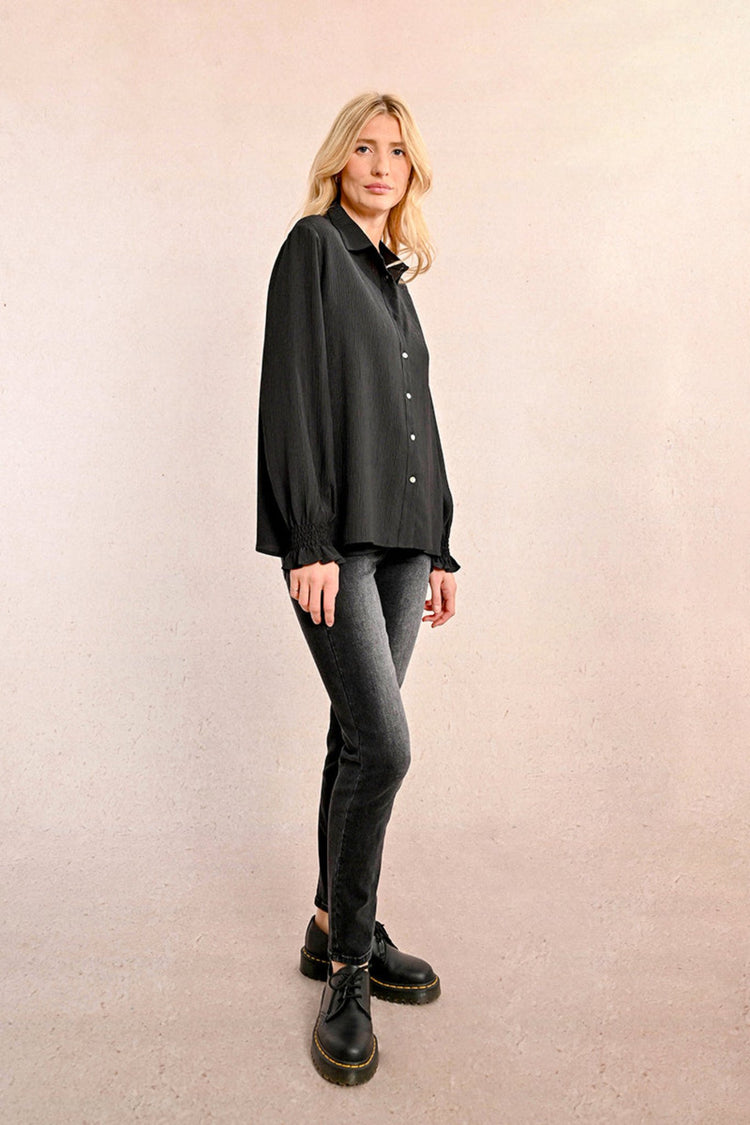 Molly Bracken Black Woven Shirt