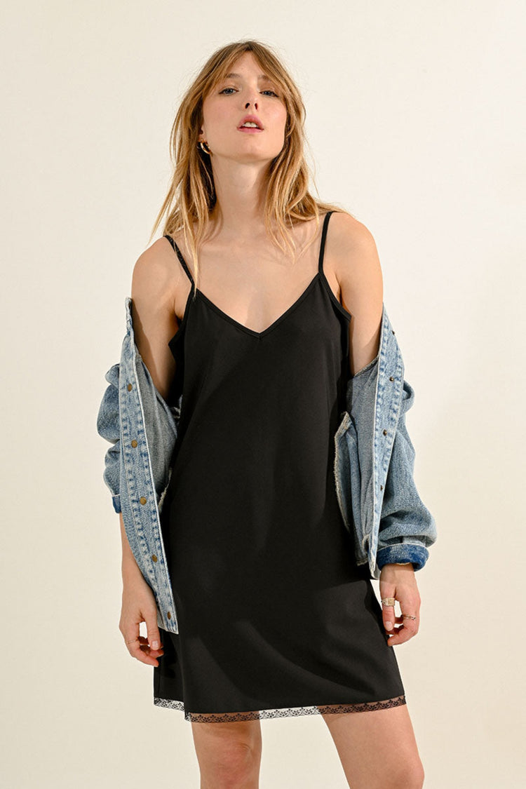 Molly Bracken Black Slip