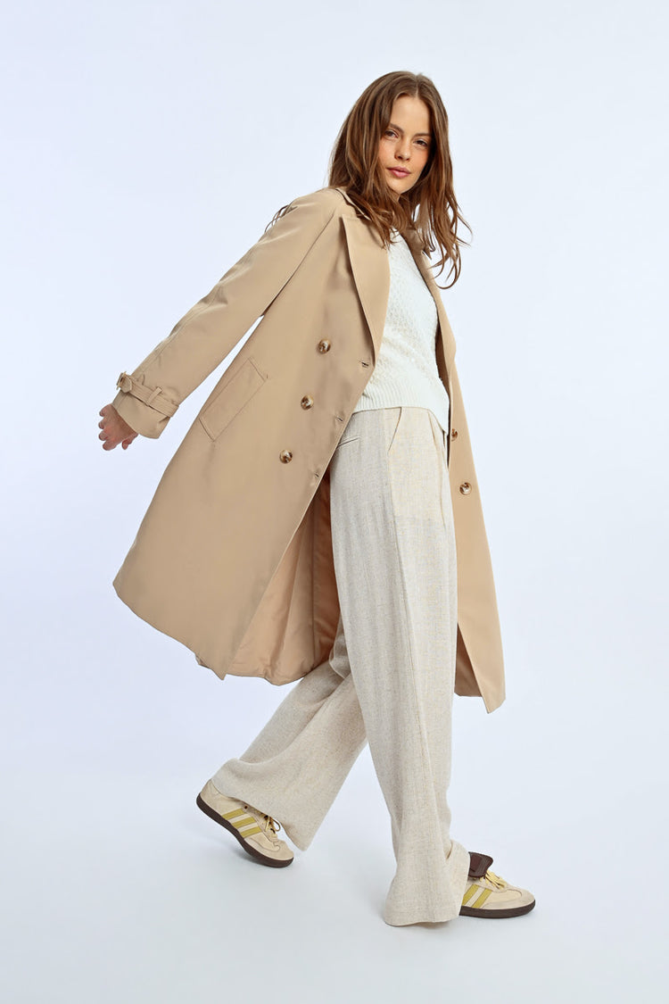 Lili Sidonio Woven Trench