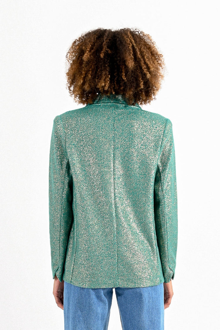 Molly Bracken Turquoise Structured Jacket