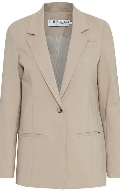 Pulz White Bindy Blazer