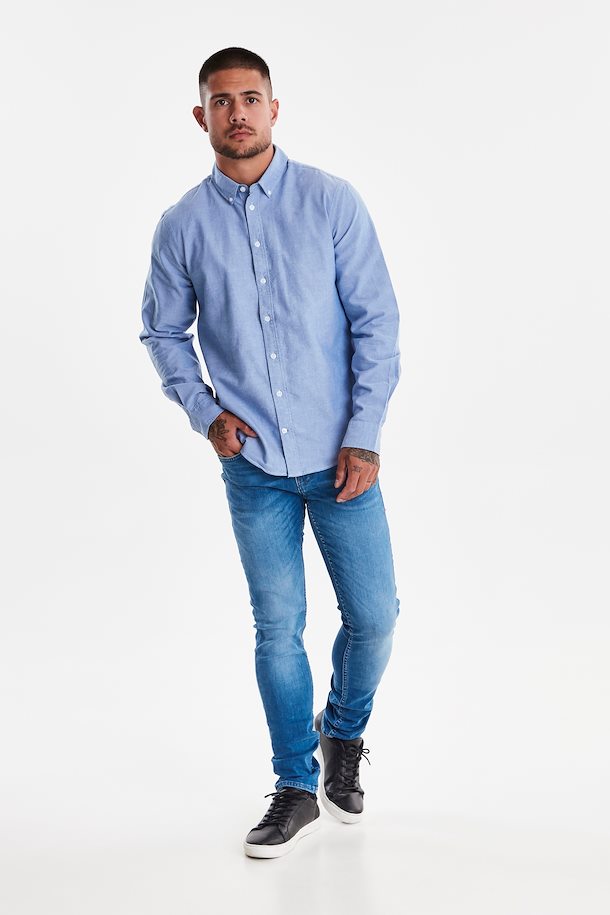 Blend Nail Oxford Shirt - Marina Blue
