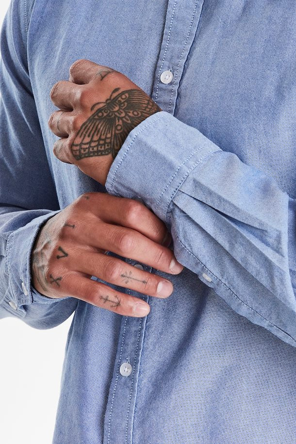 Blend Nail Oxford Shirt - Marina Blue