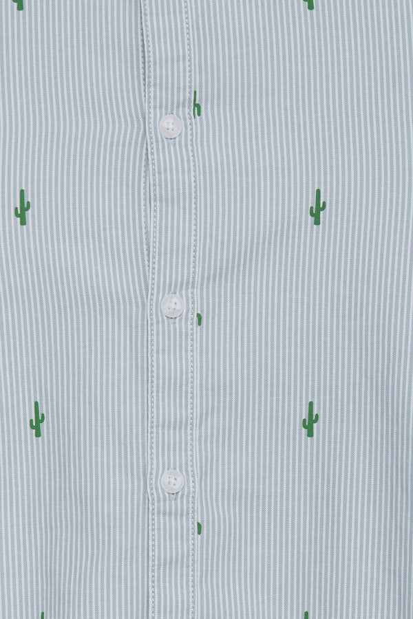 Blend Cactus Print Long Sleeved Shirt