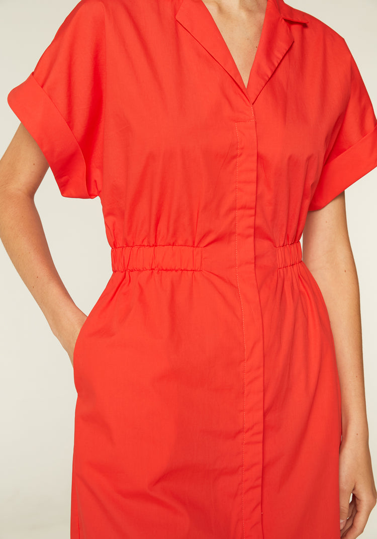 Compania Fantastica Orange Shirt Dress