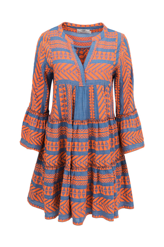 Devotion Twins Blue/Orange Ella Dress