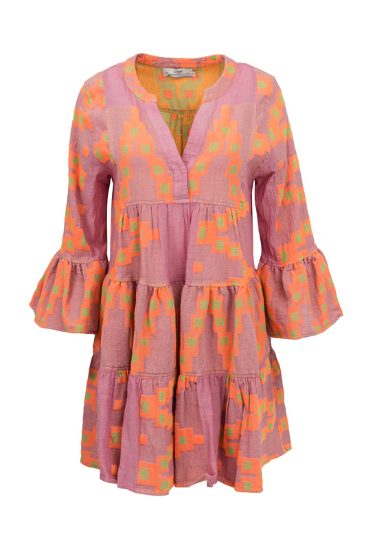 Devotion Twins Pink/Orange Short Ella Dress