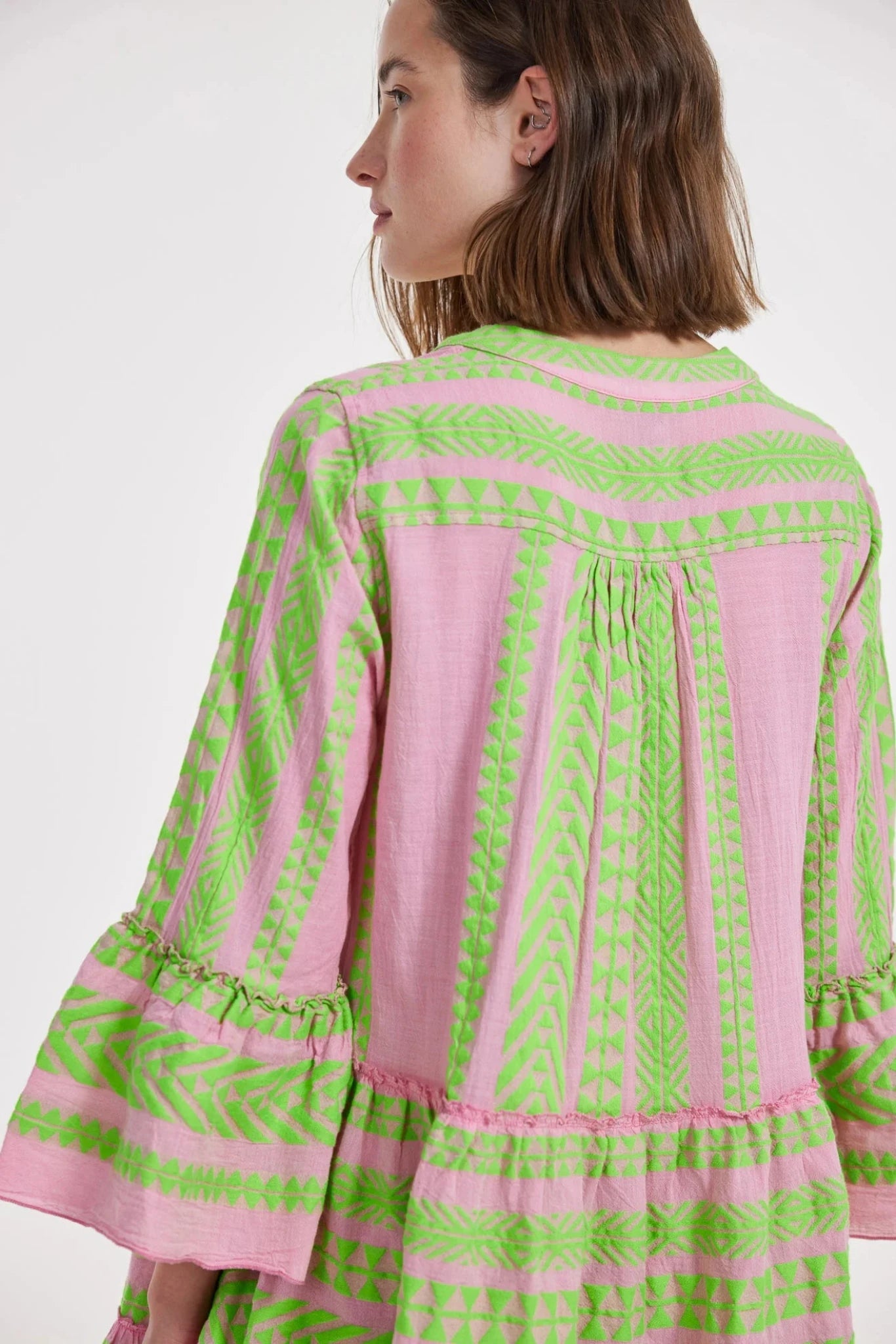 Devotion Resort Ella Dress Green/Pink Hills Boutique Devotion Resort Ella Dress Green/Pink Hills Boutique