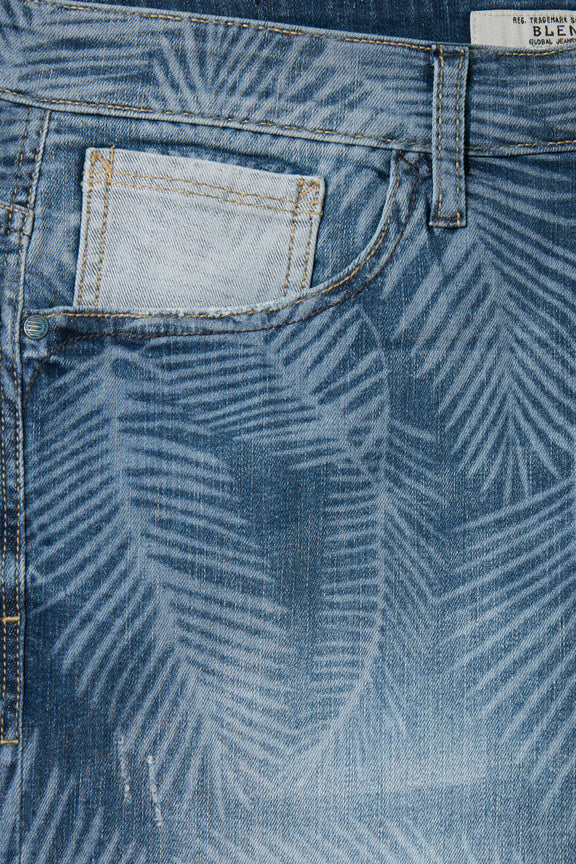 Blend Denim Shorts - Denim Middle Blue