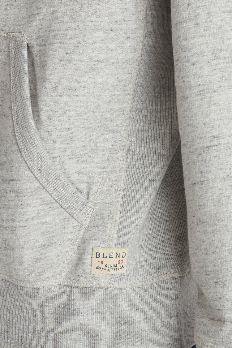 Blend Hooded Zip-Up Sweatshirt