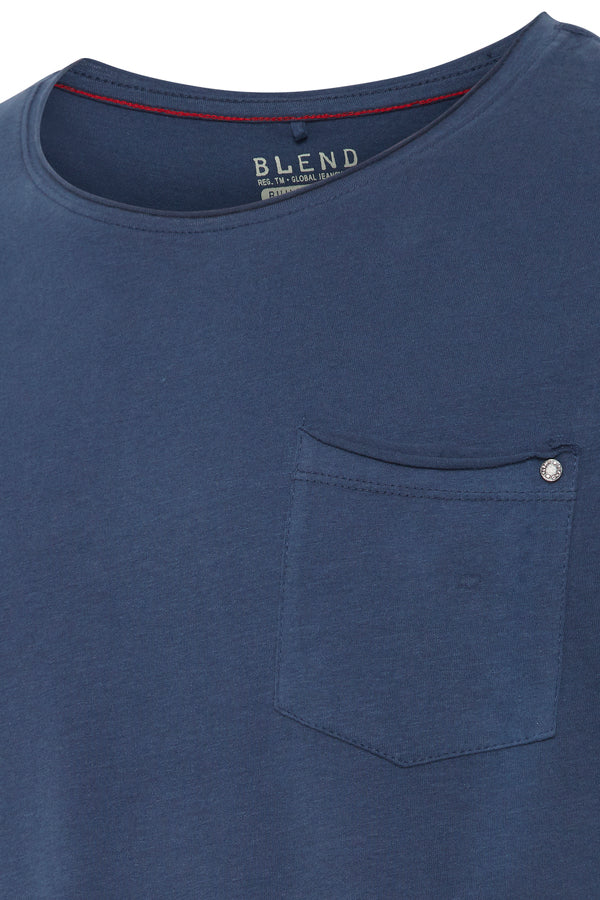 Blend He NOOS Noel Tee | Denim Blue
