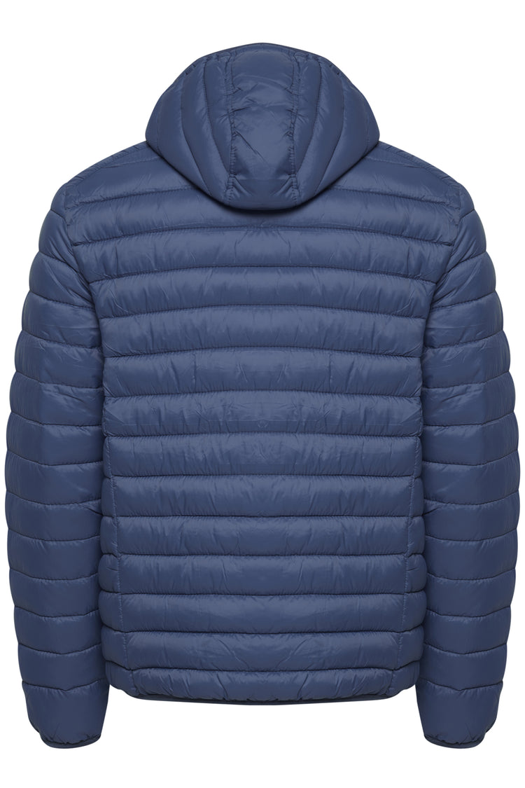 Blend Hooded Puffer Jacket - Blue