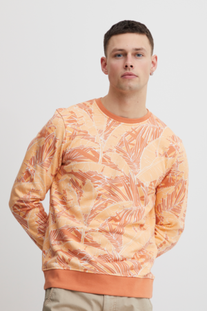Blend Tropical Print Sweatshirt - Melon