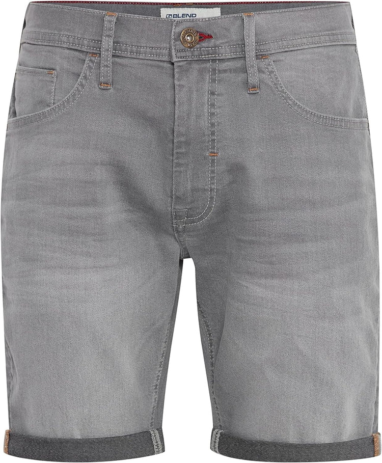 Blend Twister Denim Shorts - Grey