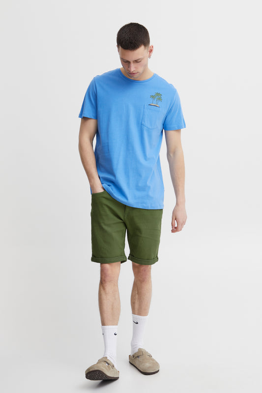 Blend Jogg Denim Shorts - Dill Green