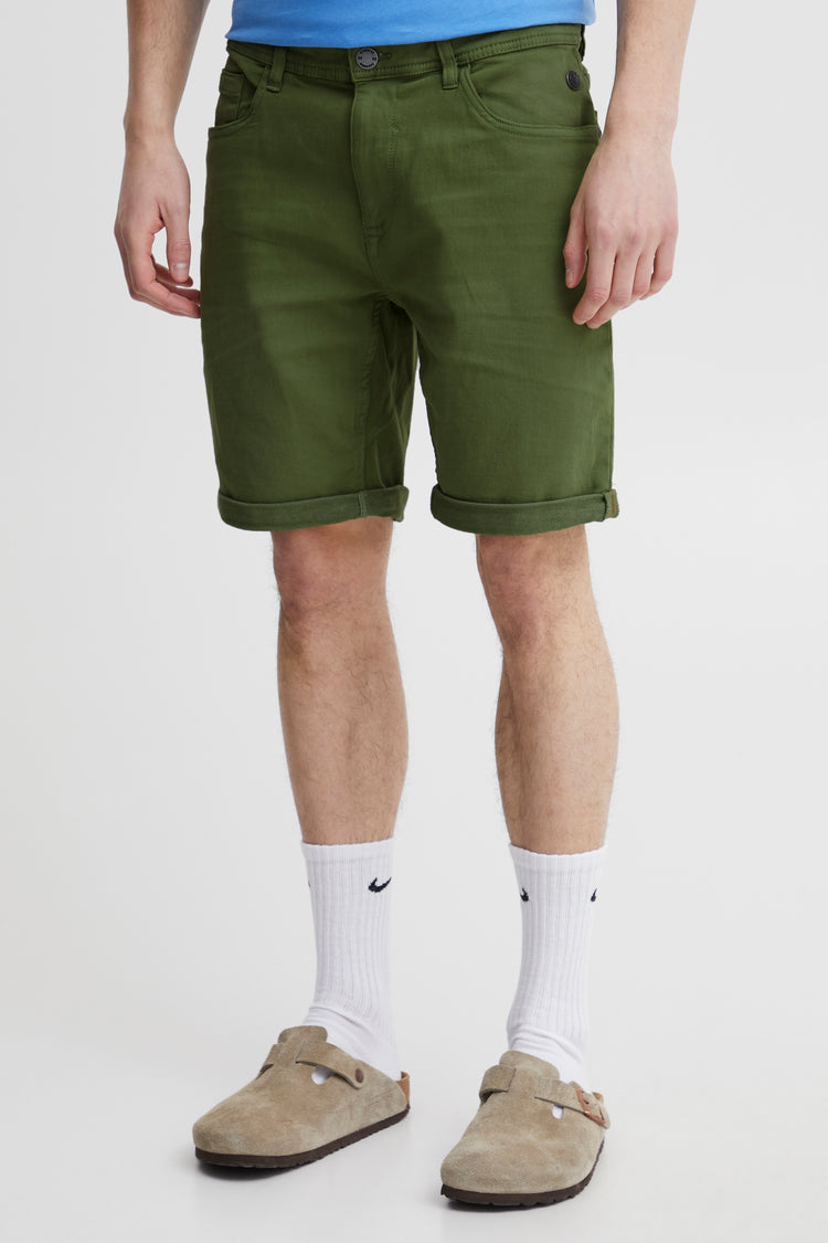 Blend Jogg Denim Shorts - Dill Green