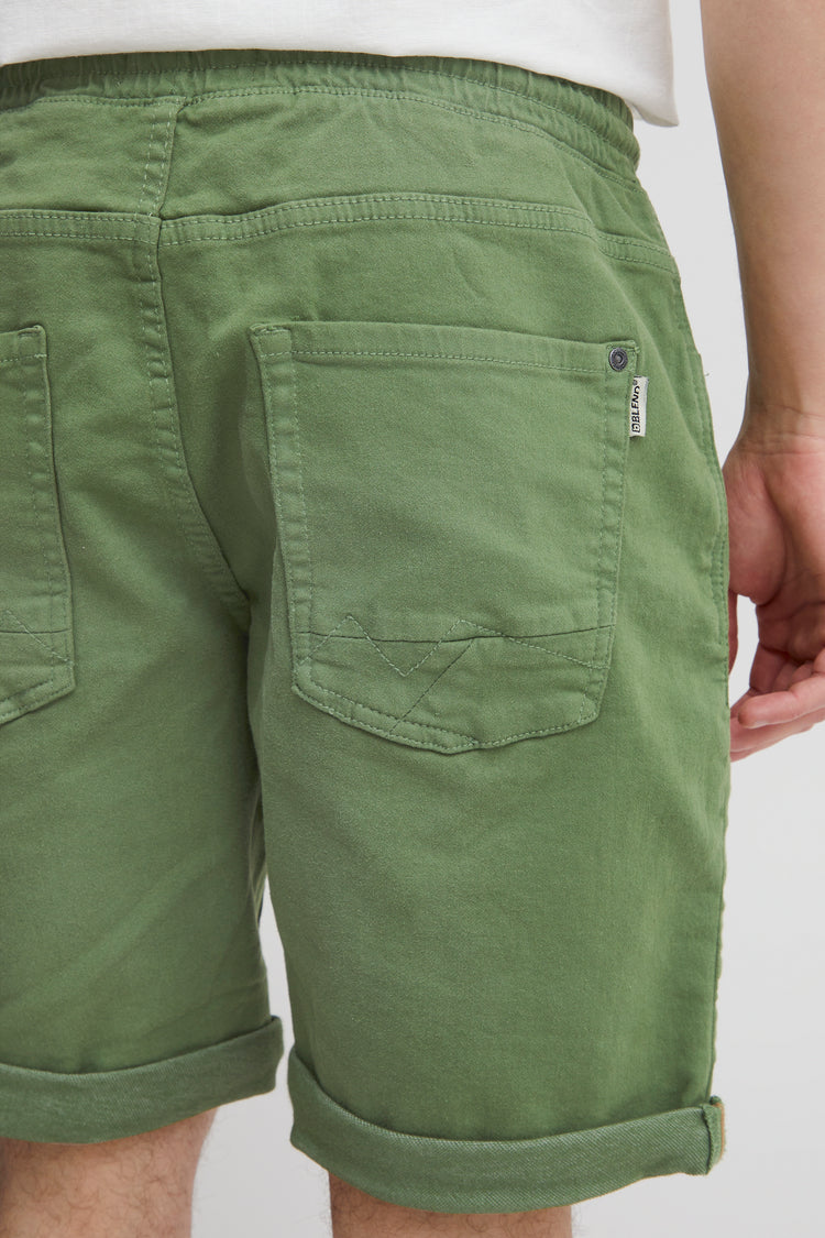 Blend Green Stretch Denim Shorts