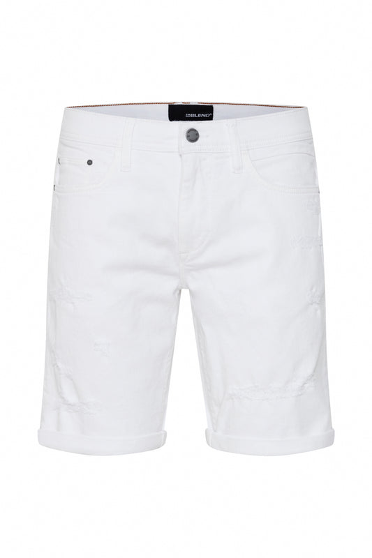 Blend White Denim Shorts