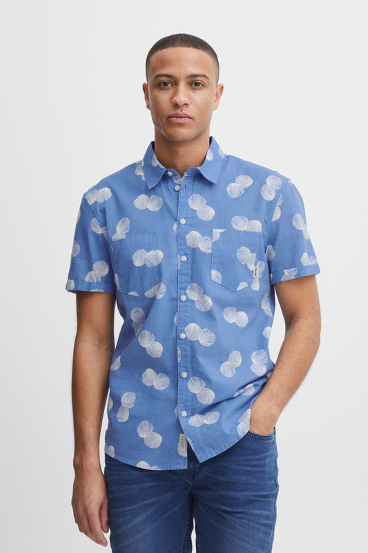 Blend Blue Short Sleeved Shirt