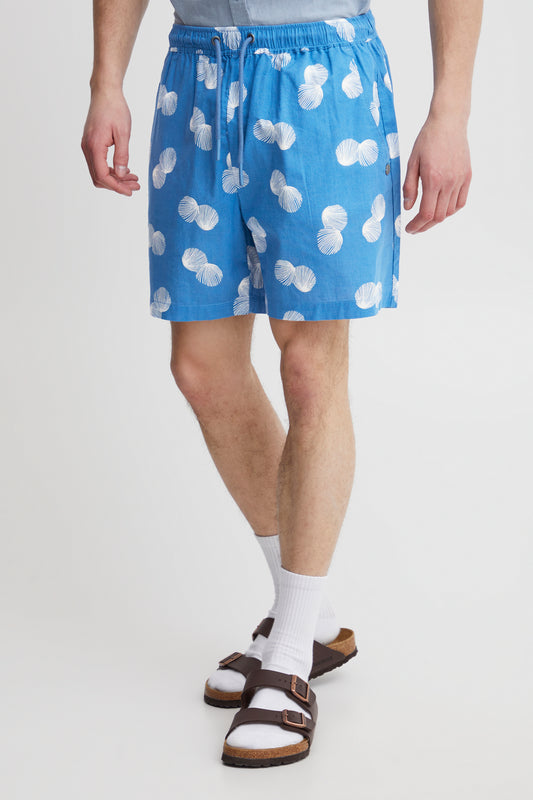 Blend Blue Print Relaxed Shorts