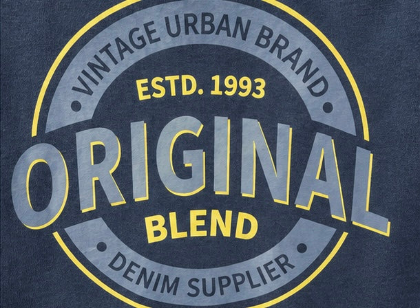 Blend He Long Sleeve Tee | Blue