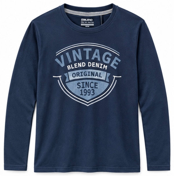 Blend He Long Sleeved Tee | Dress Blues