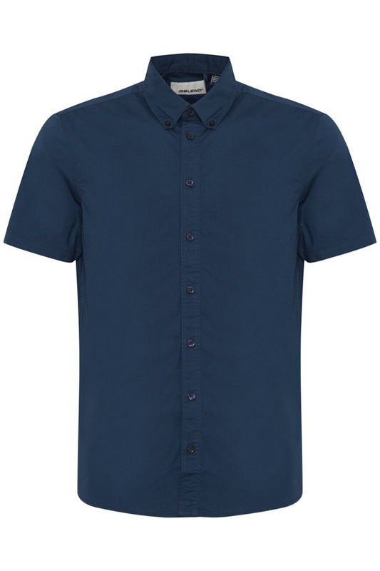 Blend Navy Short Sleeve Shirt