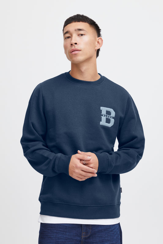 Blend Initial Sweatshirt - Navy