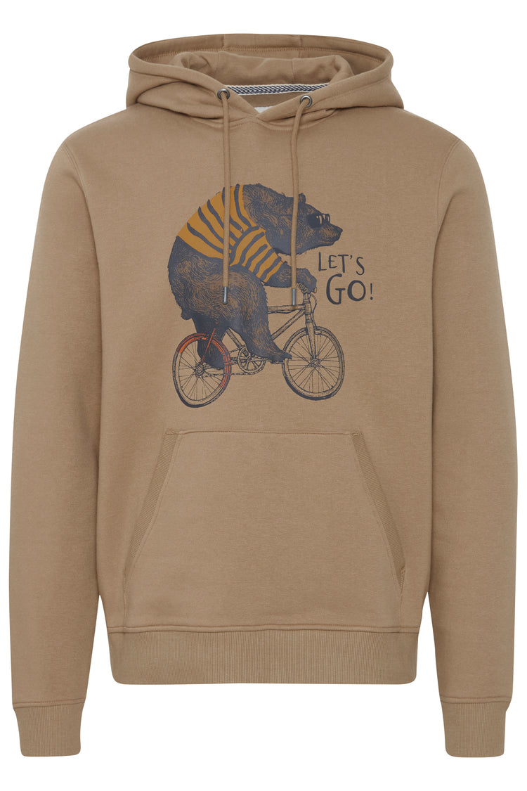 Blend Hooded Sweatshirt - Bear on Bike