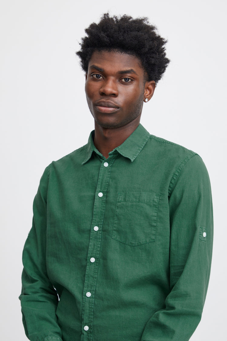 Blend Pocket Shirt | Pine Green