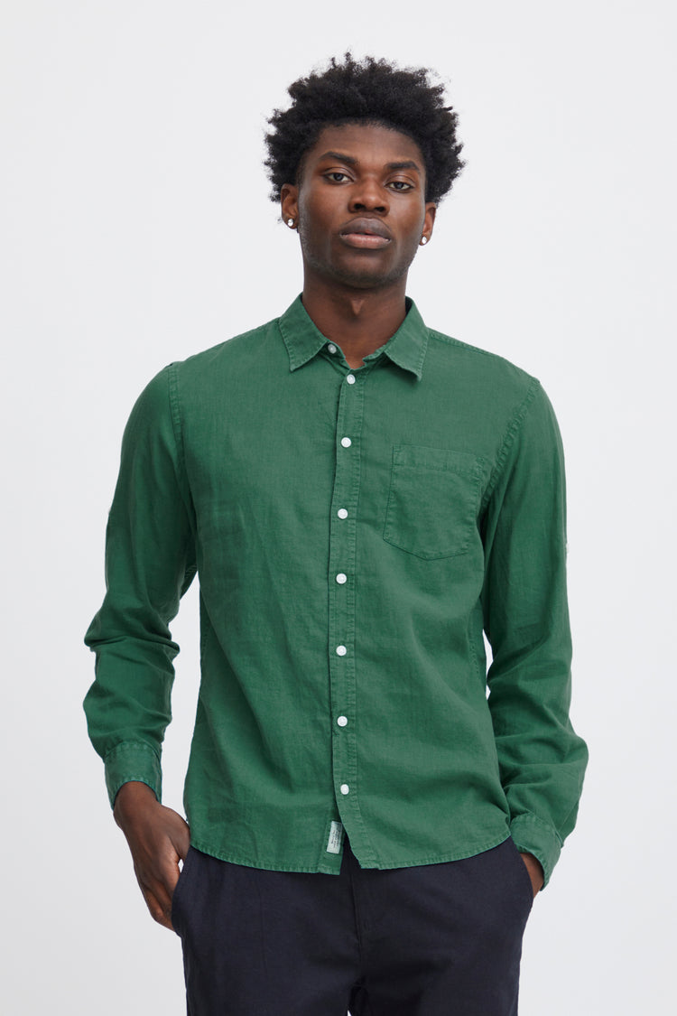 Blend Pocket Shirt | Pine Green