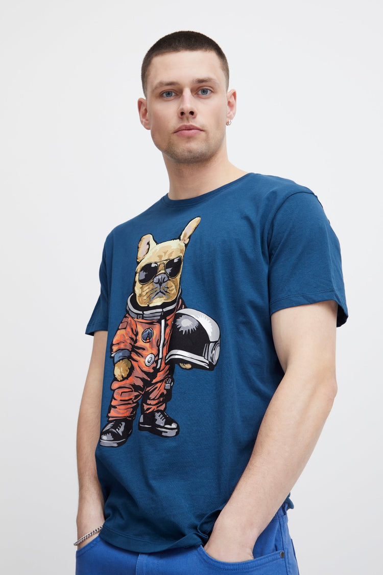 Blend Navy Graphic Tee