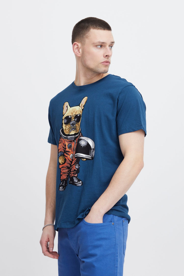 Blend Navy Graphic Tee