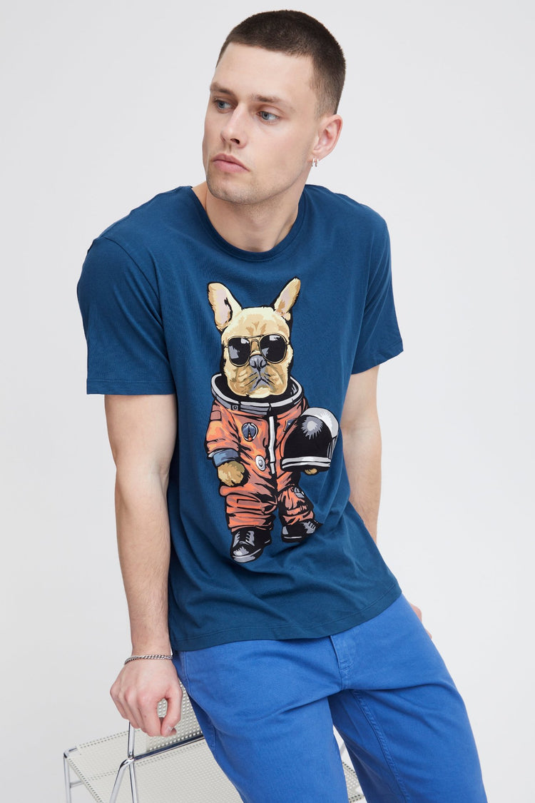 Blend Navy Graphic Tee