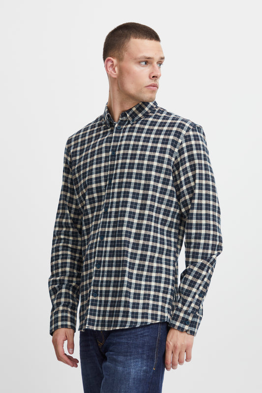 Blend Check Shirt - Navy