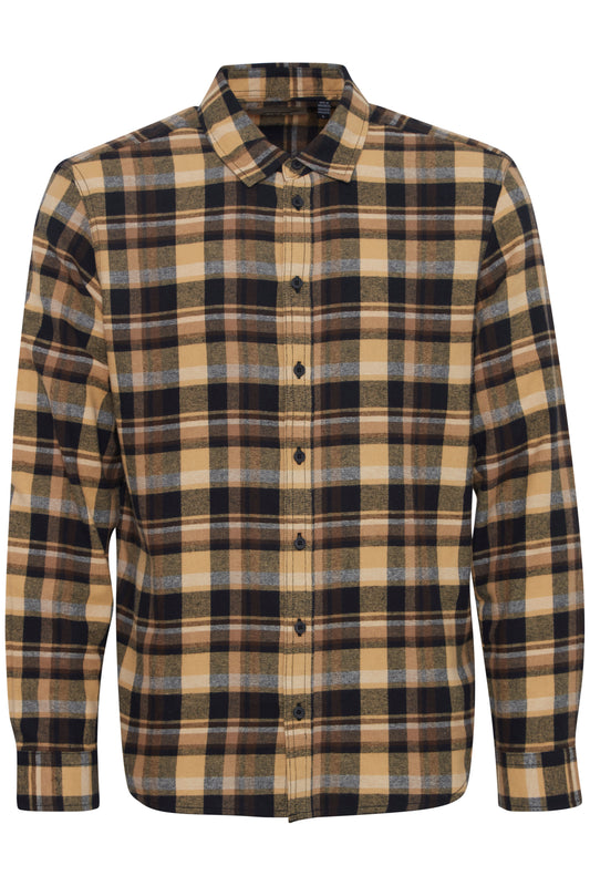 Blend Check Shirt - Black & Tan