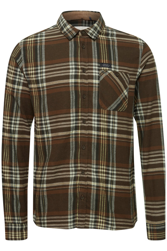 Blend Check Shirt - Brown/Green