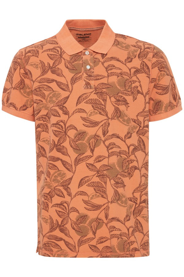 Blend Coral Print Polo